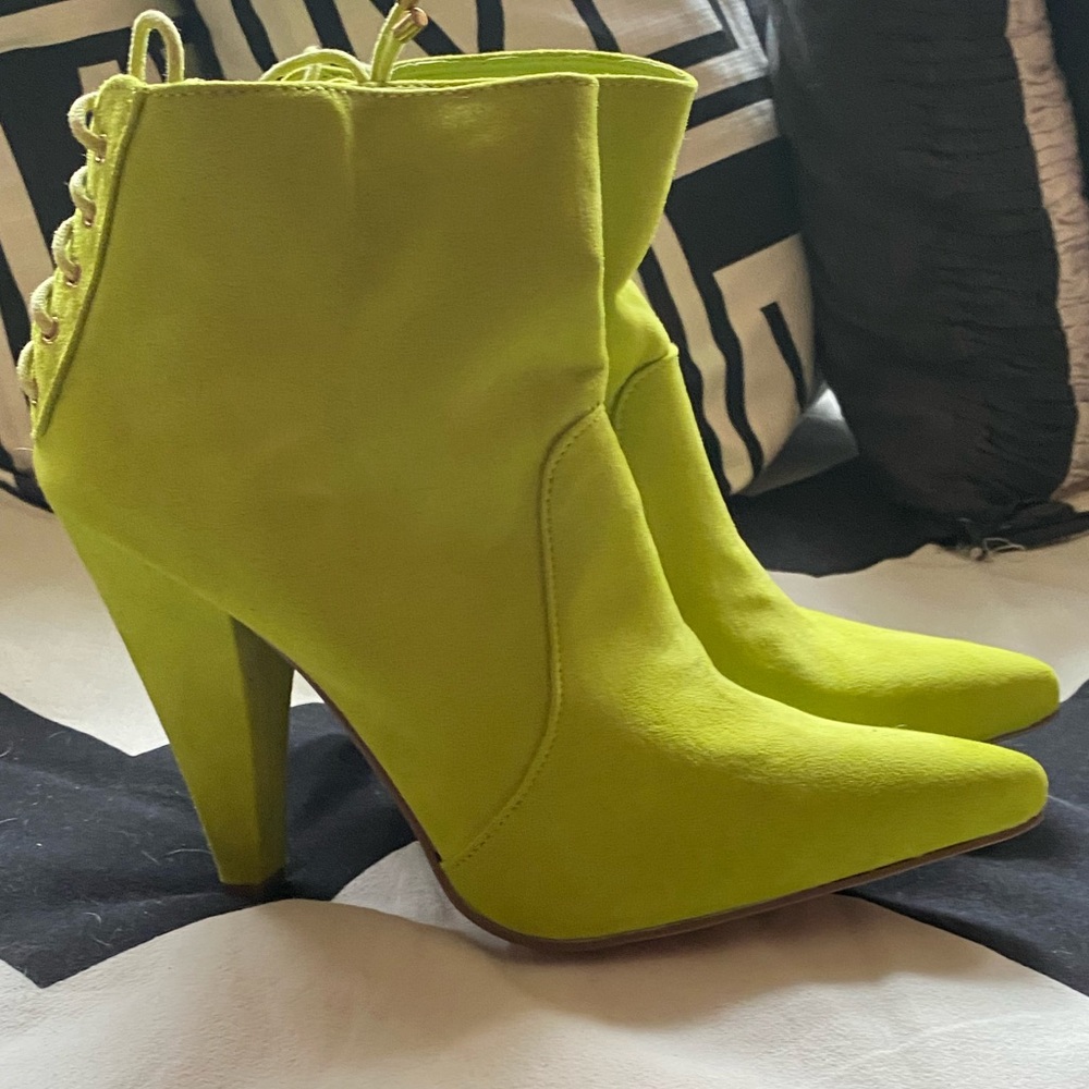 Faux Suede Booties size 10
